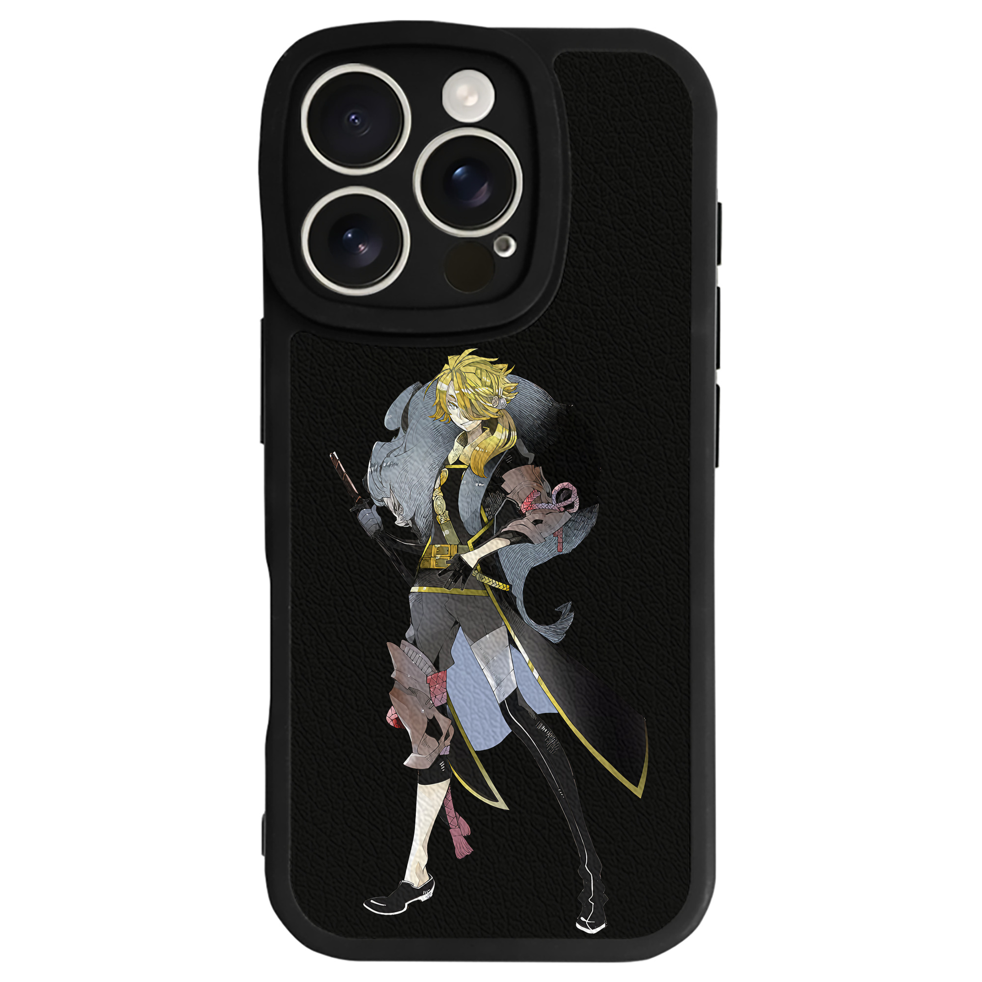 （画像用） 刀剣乱舞 Touken Ranbu 【iPhone 16シリーズ対応】シリコンスマホケース（レザー調） 材質：シリコン